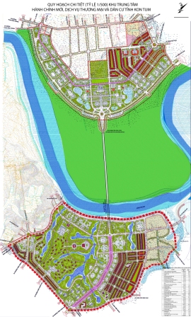 Phê duyệt đồ án Quy hoạch chi tiết (tỷ lệ 1/500) Khu Trung tâm hành chính mới, dịch vụ thương mại và dân cư tỉnh Kon Tum